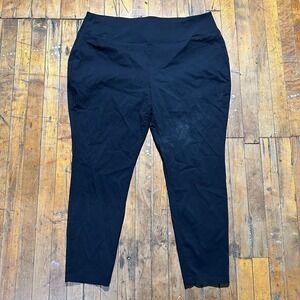 Worthington Pants Women's Size 22W Black Curvy Fit Skinny Leg Comfort Pull On